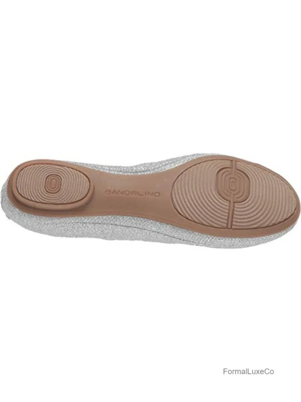 Ballet Flat with Glitter, Rhinestones, Slip-On, Elastic Topline